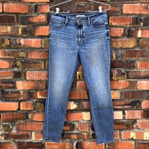 LOFT High Rise Cropped Skinny Jeans | Sz 4 / 27